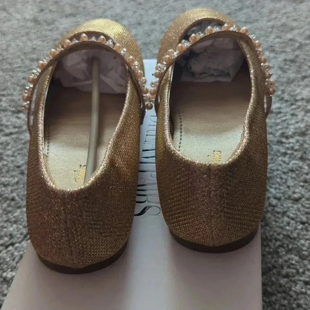 Dream pairs kids Rose Gold glitter Shoes - Picture 4 of 10